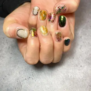 ショート ネイル SalonPrima 西院Nail&Eyeのネイルデザイン