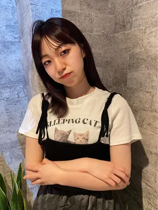 ミディアム カラー mai / linoah˚✧のヘアスタイル