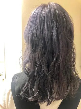 セミロング 青木 優歩のヘアスタイル