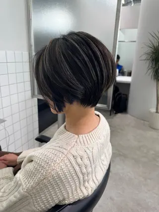 ショート カラー 梅田茶屋町ヘッドスパ &艶カラー りほのヘアスタイル