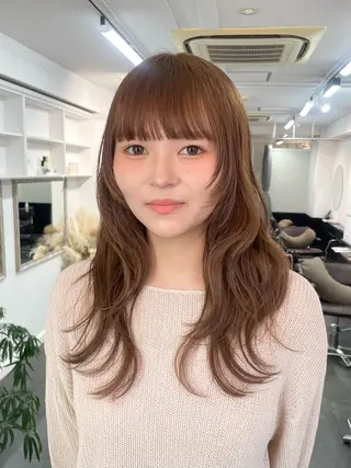 ロング カラー 野町好花 レイヤー/髪質改善のヘアスタイル