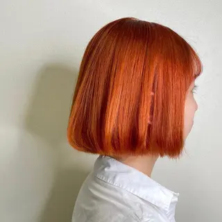 ショート カラー 新宿/レイヤーカット 韓国ヘア/海外ヘアのヘアスタイル