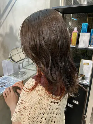 ミディアム 白髪ぼかし/ショート /ミニボブだいじのヘアスタイル