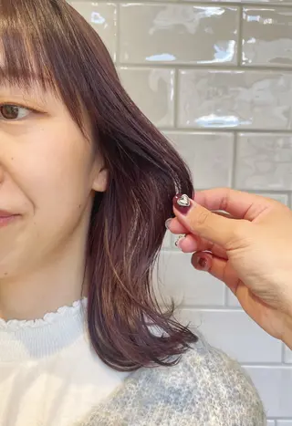 ミディアム 💎透明感カラー💎 ナチュラルテイストのヘアスタイル