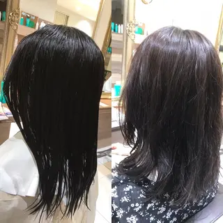 セミロング パーマ KOOKI スティードトーキョーのヘアスタイル