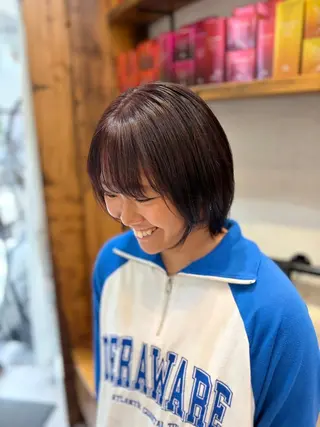ショート カラー 透明感うる艶カラー ¦コユキ🫧💞のヘアスタイル