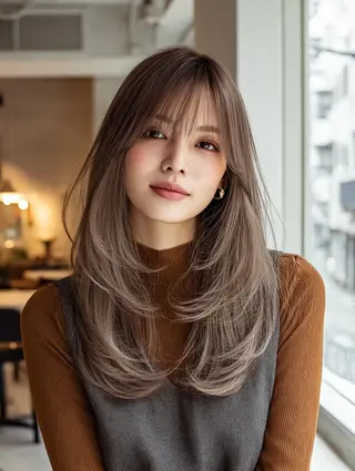 セミロング 艶髪診断で絶対綺麗✨ お悩み解決✨京谷宥✨のヘアスタイル