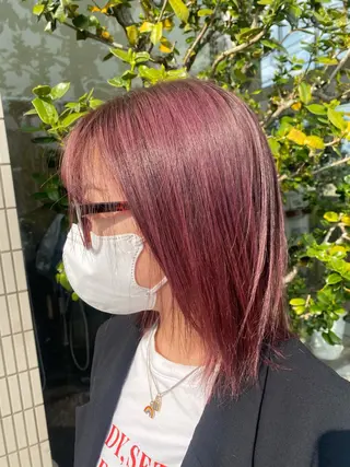 ミディアム 栗原 志穂のヘアスタイル
