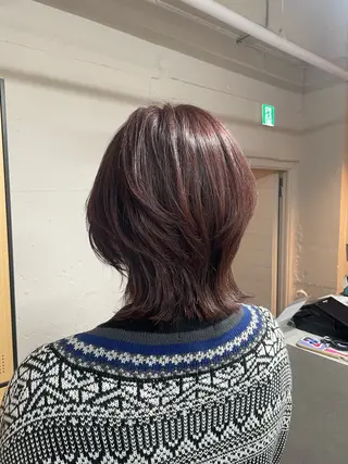 ミディアム tokute 中野真咲🐺のヘアスタイル