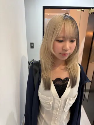 ミディアム 光岡 玲遠のヘアスタイル
