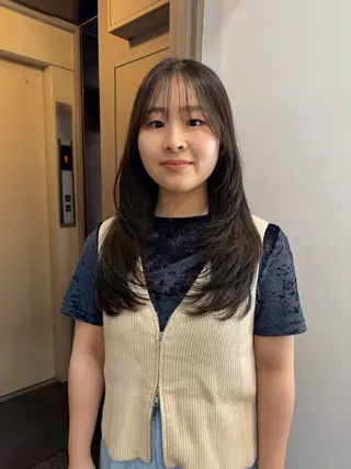 ロング she. noaのヘアスタイル