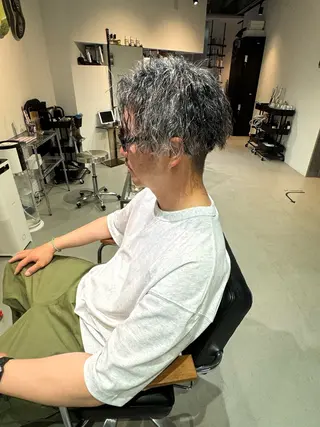 ショート パーマ メンズ Mizuki Yajimaのヘアスタイル