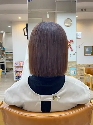 ミディアム オスメニア 真也のヘアスタイル