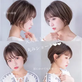 ショート カラー パーマ 💘透明感カラー💘 沖本 将宏のヘアスタイル