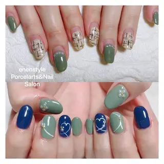 ミディアム ネイル 🐾enen style 🐾のネイルデザイン
