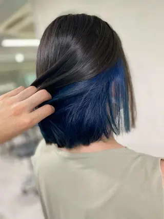 ショート カラー 中目黒ブリーチカラー ボブ橋本青輝のヘアスタイル
