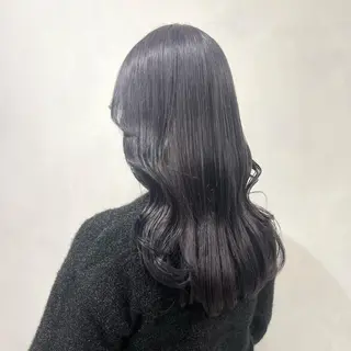 セミロング カラー 🩵ブリーチカラー MIORI🩵のヘアスタイル