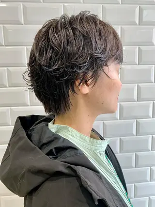 ショート カラー パーマ appiis 柳田葵　横浜のヘアスタイル