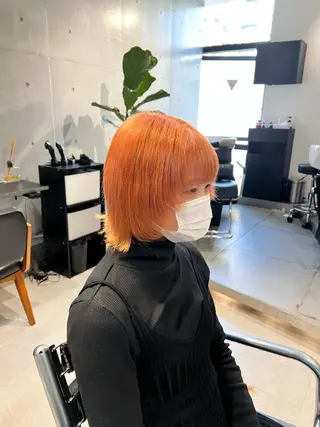 ショート カラー 赤みゼロ/透明感 カラー🌿KANTAのヘアスタイル