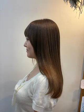 セミロング hama yukiのヘアスタイル
