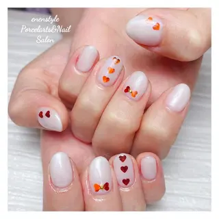 ミディアム ネイル 🐾enen style 🐾のネイルデザイン