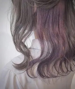 ミディアム カラー 艶髪/オリーブ系/ 肌が綺麗に見えるお色のヘアスタイル