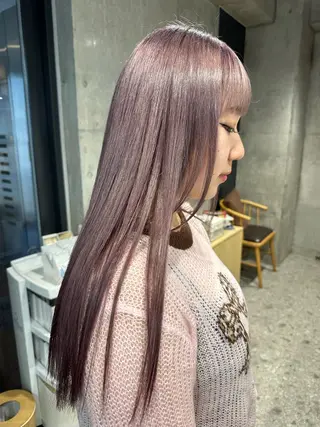 ミディアム ︎🤎W color MIYU‎🤎のヘアスタイル