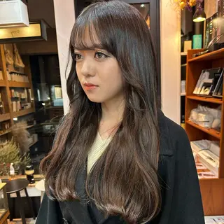 ロング カラー ダウンパーマ 【sity.ザイク】のヘアスタイル