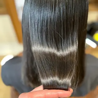 ロング 髪質改善縮毛矯正 美容師✂️山崎竜二のヘアスタイル