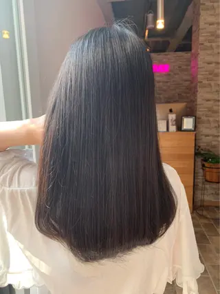 ロング ヘアカラー&縮毛矯正 STAR☆RIVERのヘアスタイル