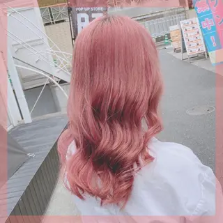 セミロング カラー ヘアアレンジ メンズ マツエク・マツパ ブリーチの髪様 MASATOのヘアスタイル