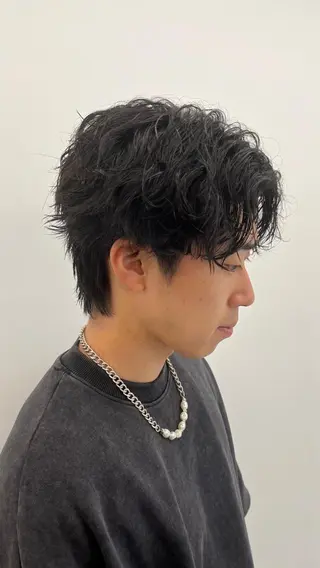 ショート パーマ メンズ 🏆メンズヘア特化 🥇代表りんぺーのヘアスタイル