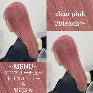 ロング カラー 色落ち綺麗🩰ハイ トーン🎀RINKAのヘアスタイル