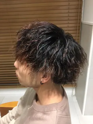 カラー パーマ ヘアアレンジ メンズ メンズパーマの巨匠 鈴木純のヘアスタイル