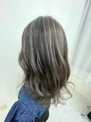 ミディアム カラー ブリーチなしカラー/ 髪質改善 佐藤 豪のヘアスタイル