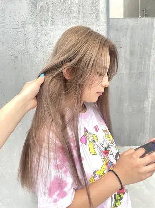 カラー 中村 真珠のヘアスタイル