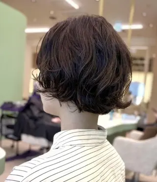 ミディアム カラー ボブ 西宮北口/みなみのヘアスタイル