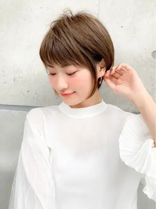 ショート カラー ヘアアレンジ official TUNE銀座🪞🪽のヘアスタイル