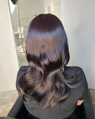 ミディアム カラー ヘアアレンジ 🌎カット＆Wカラー 🌎KANAMIのヘアスタイル