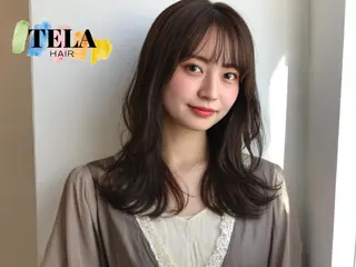 セミロング TELAHAIR 髪質改善特化型サロンのヘアスタイル