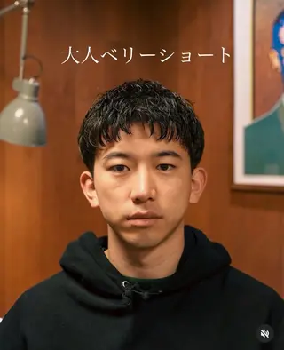 パーマ メンズ メンズショート タチカワユウキのヘアスタイル