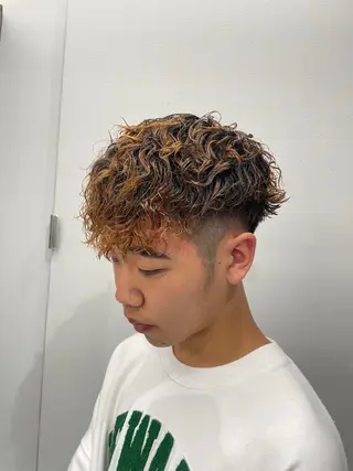 パーマ メンズ 京都河原町 メンズパーマ助川龍哉のヘアスタイル