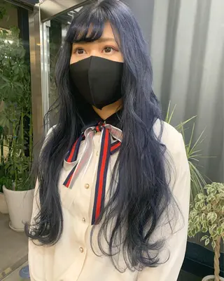 セミロング カラー 透明感カラー✂︎ /縮毛矯正/YUKAのヘアスタイル