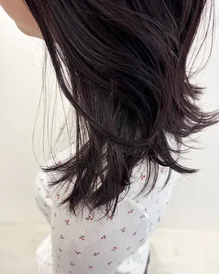 ミディアム カラー 田中 遥陽のヘアスタイル