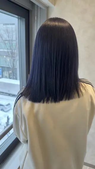 セミロング カラー 札幌ブリーチカラー/ ダブルカラー/ドイのヘアスタイル