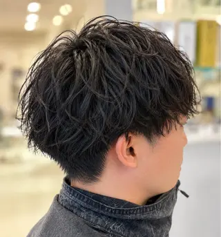 ショート パーマ メンズ イシカワ ユウタのヘアスタイル