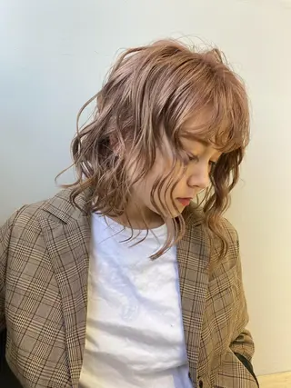 カラー ヘアアレンジ 艶髪/ショート/ ボブ/なつきのヘアスタイル