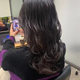 ロング カラー パーマ ヘアアレンジ ツヤ髪 /髪質改善 松岡将太郎のヘアスタイル