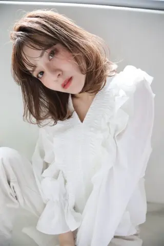 ミディアム 北垣  智美のヘアスタイル