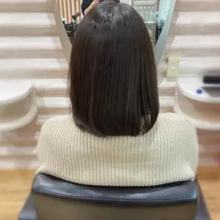 セミロング カラー KON|ごまかさない 艶。酸熱×精密カットのヘアスタイル